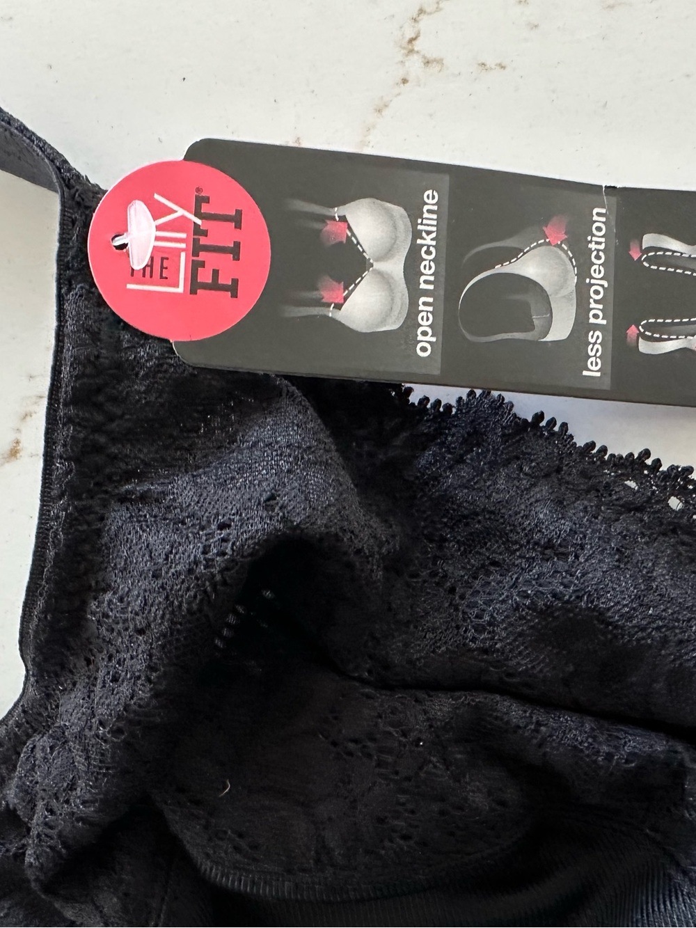Lilyette Black Underwire minimizer Full Coverage Bra .  Size 38ddd - Picture 3 of 6